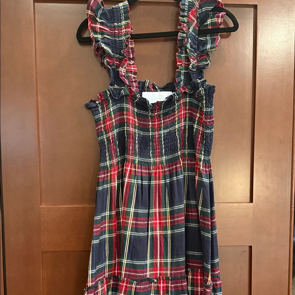 EUC Hill House Nap Dress in tartan print size small